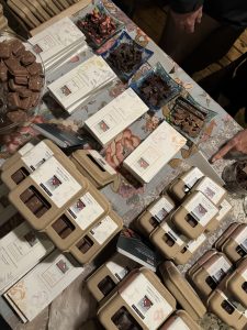 Farmhouse Chocolates Display. Available at Woodstock Farmers' Market.